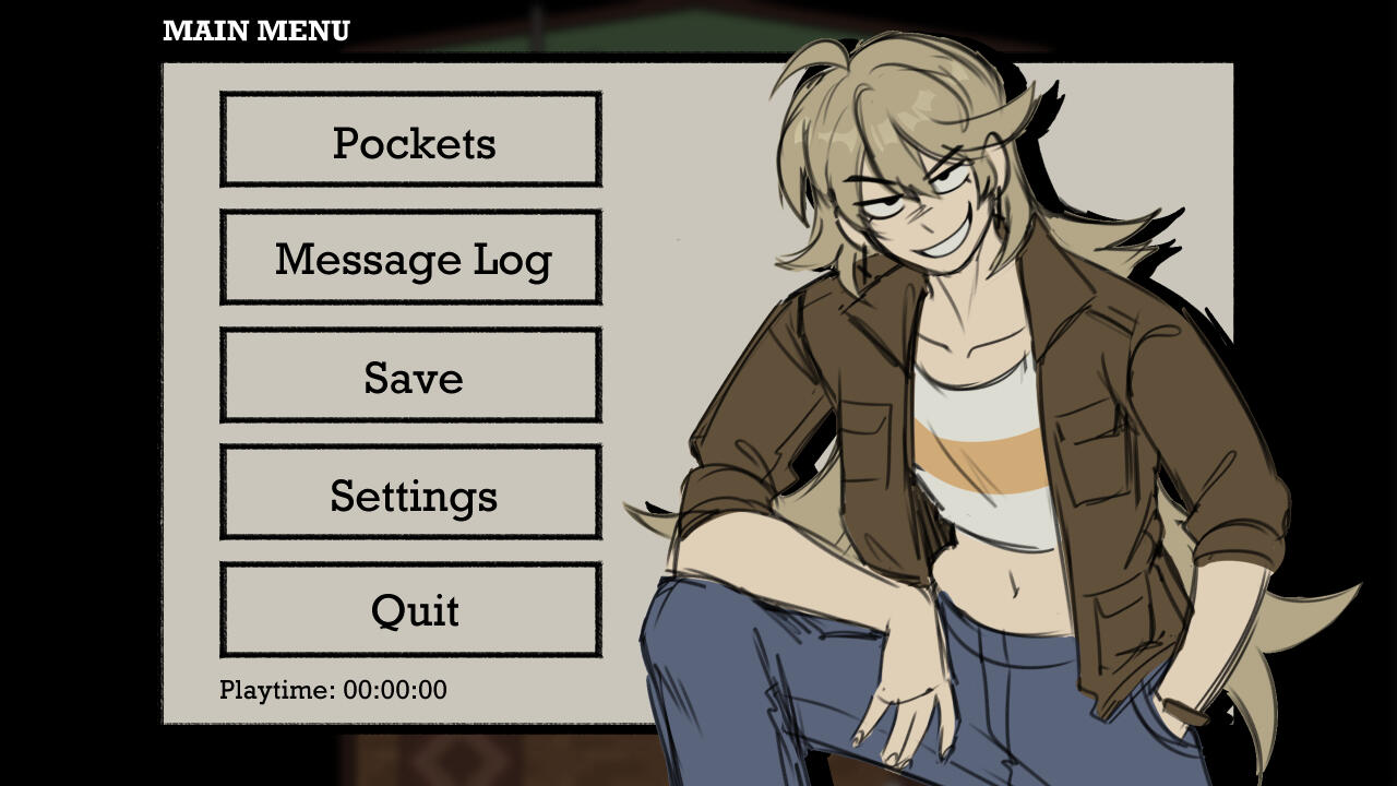 Main Menu Wireframe