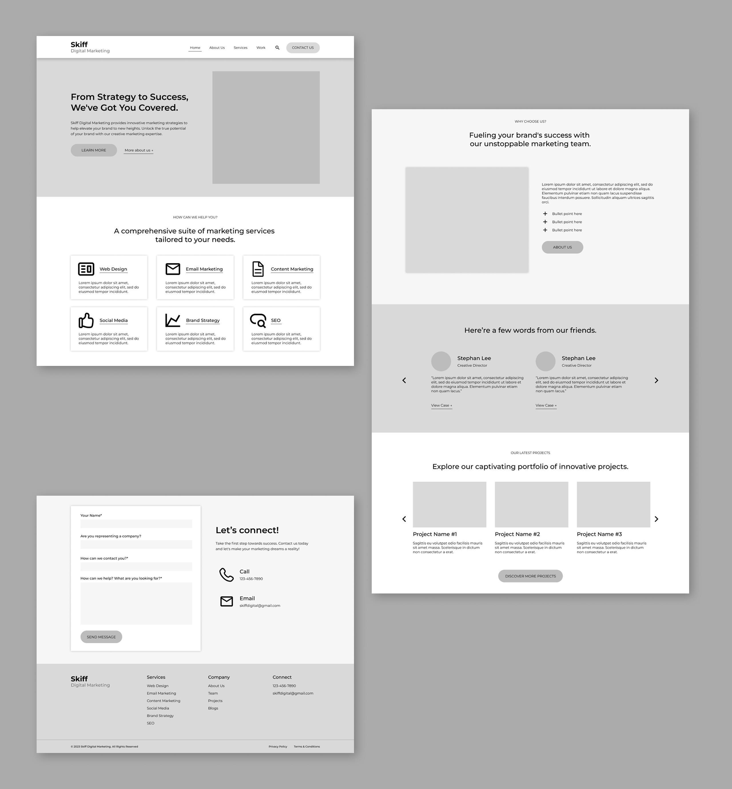 High Fidelity Wireframe