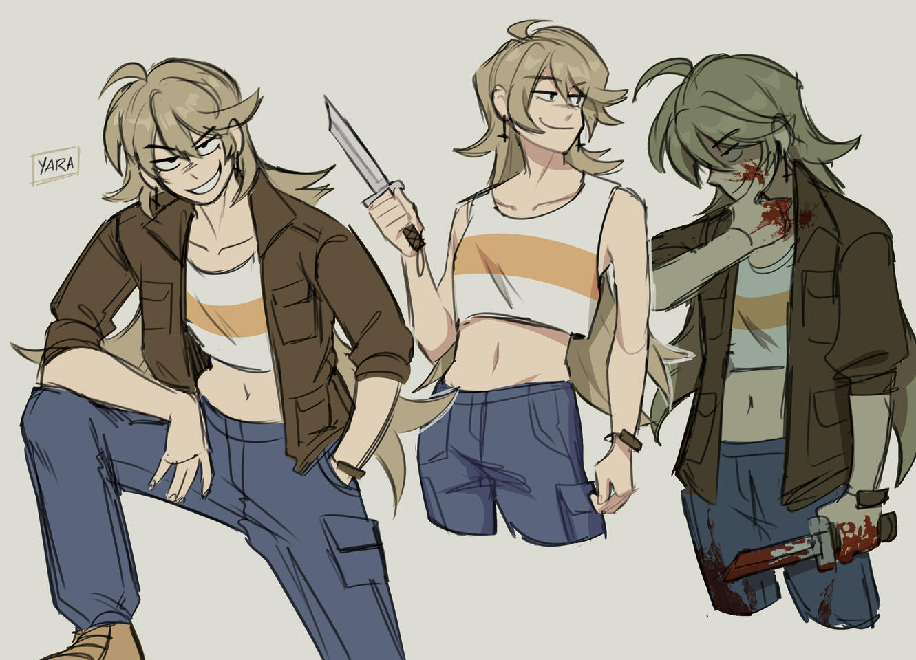 Character exploration art of Yara