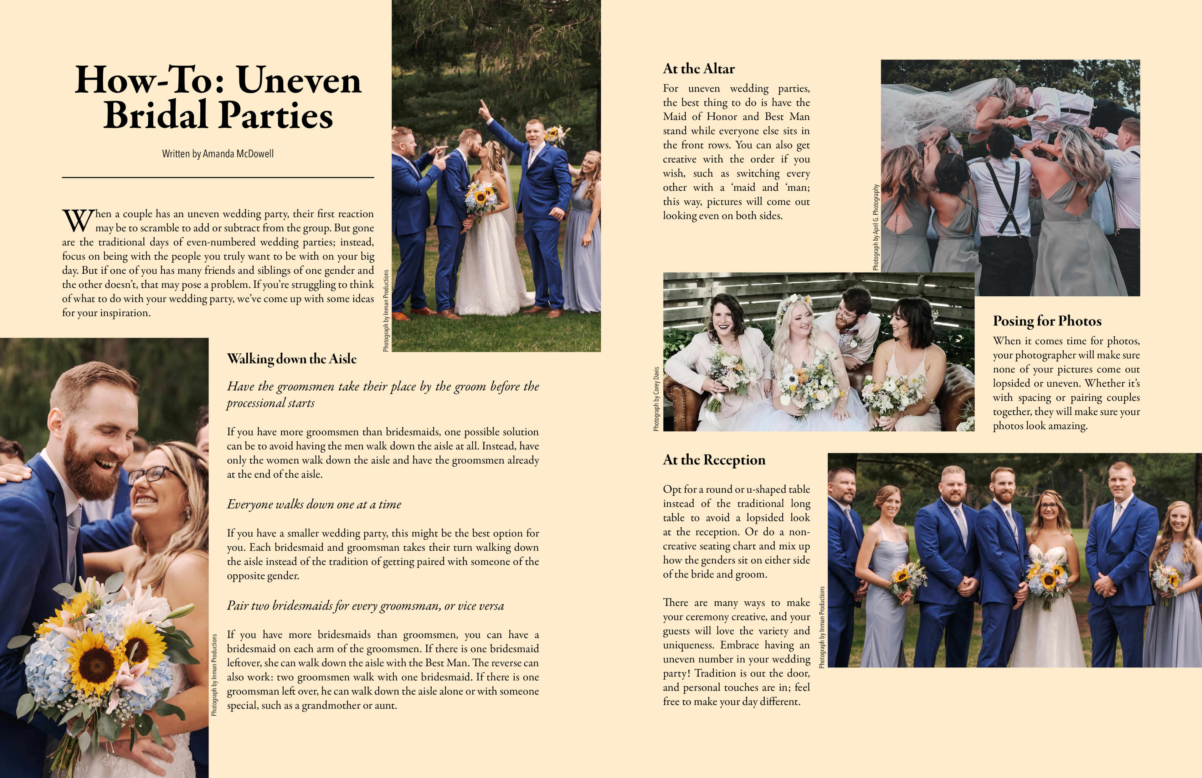 How-To: Uneven Bridal Parties