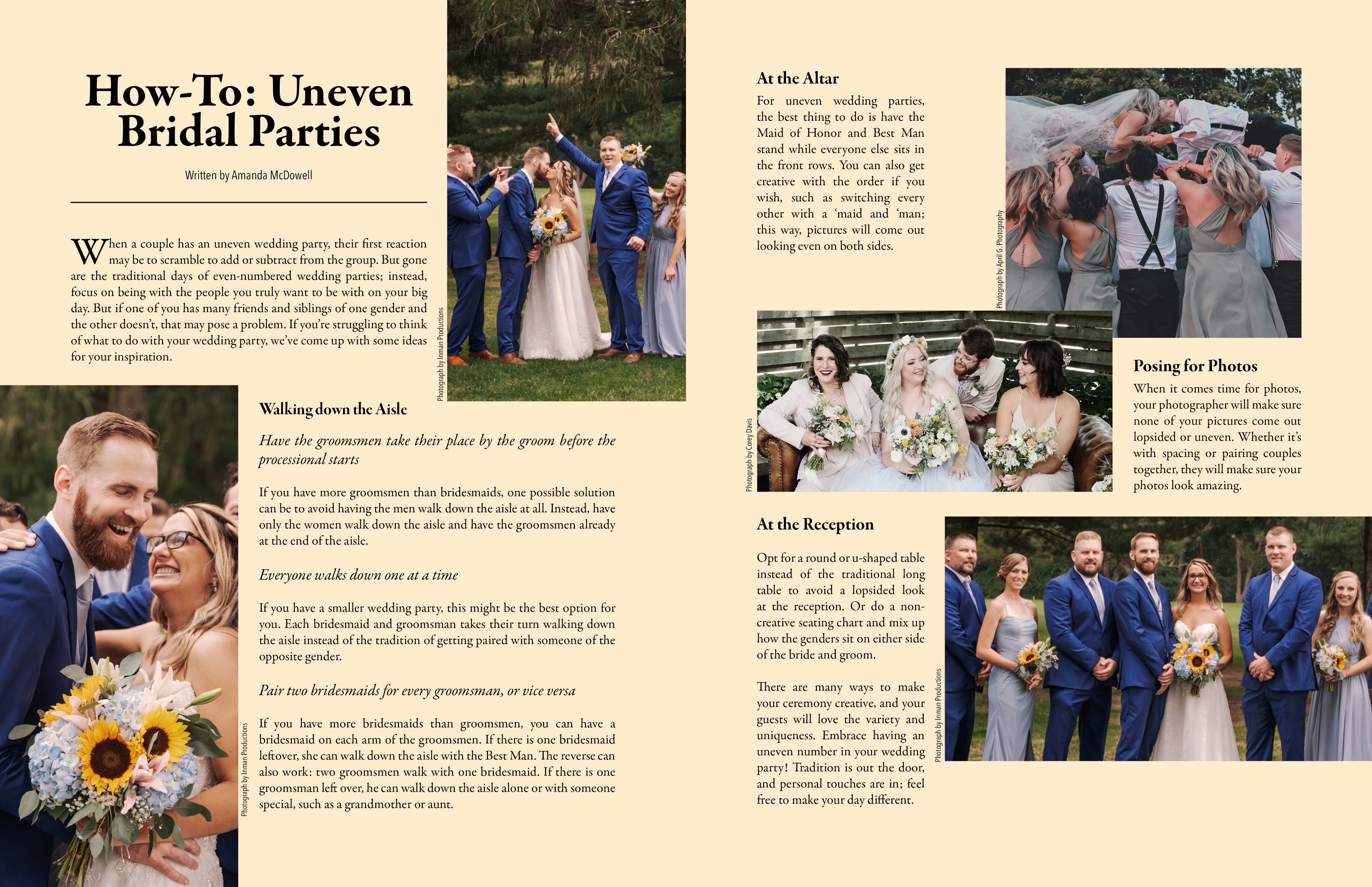 How-To: Uneven Bridal Parties